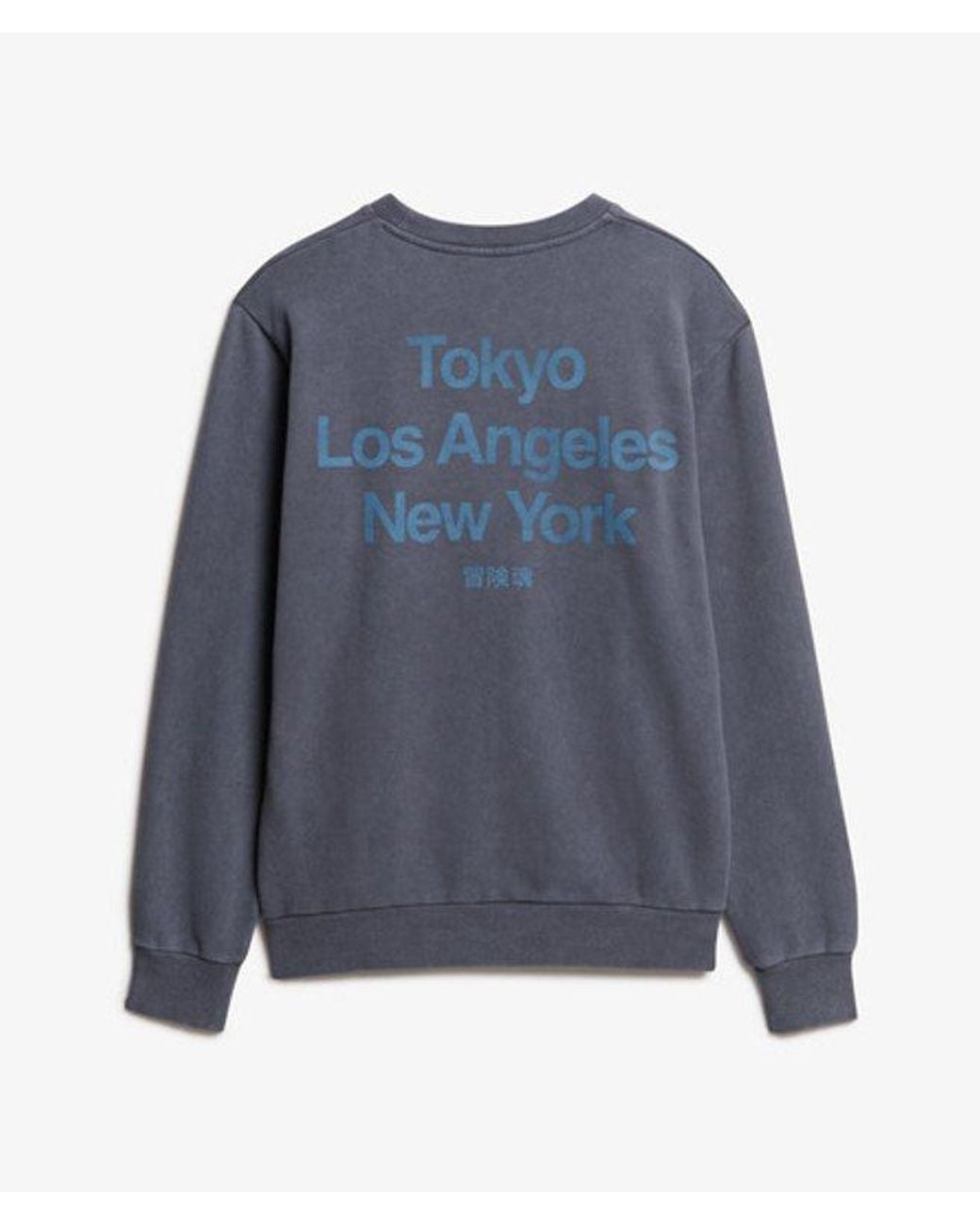 Superdry Gray & Co Core Logo City Crew Sweatshirt for men