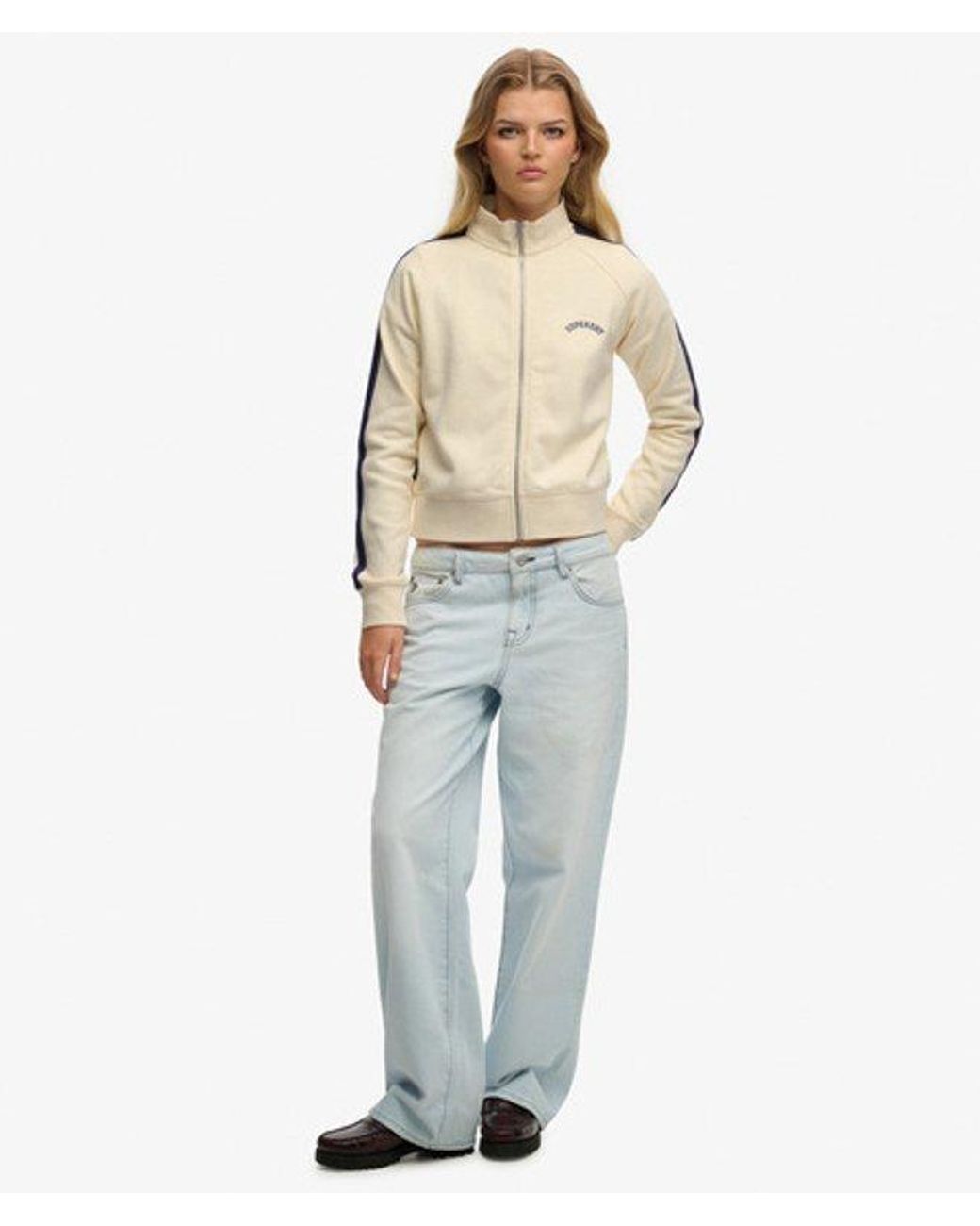 Superdry Natural & Co Essential Logo Zip Track Top