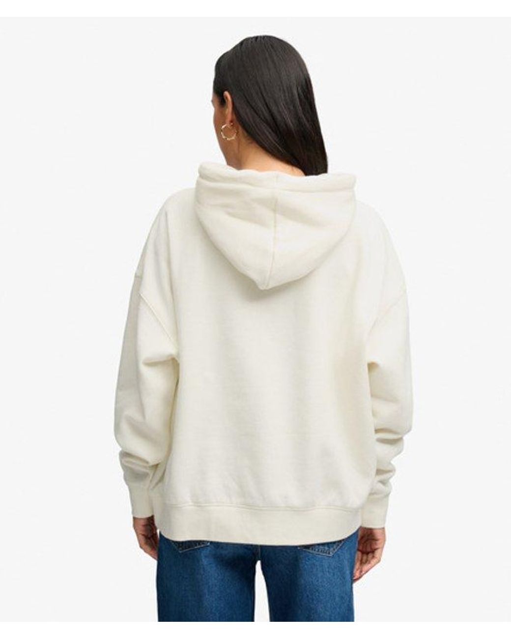 Superdry White & Co Luxe Casual Relaxed Hoodie