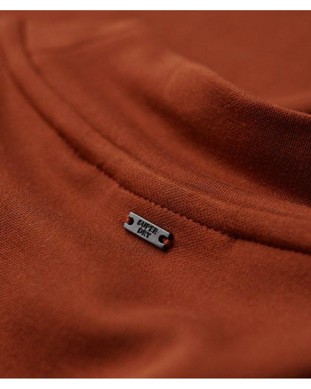 Superdry Red & Co High Neck Long Sleeve Jersey Mini Dress