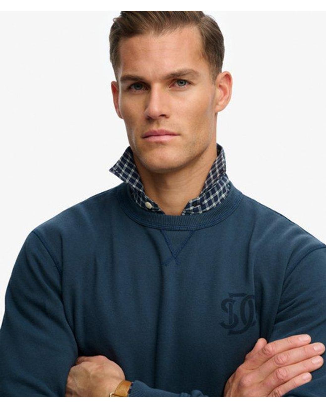 Superdry Blue & Co The Merchant Store- Graphic Sweatshirt for men