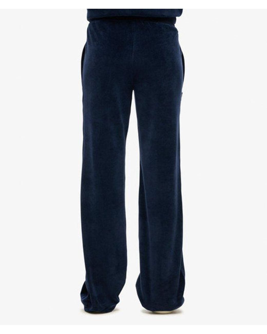 Superdry Blue & Co Velour Wide Leg joggers