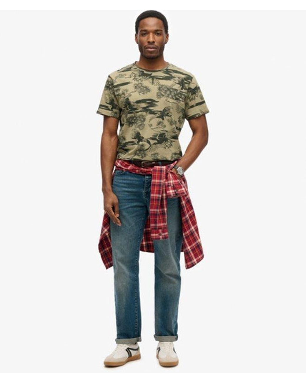 Superdry Green & Co Classic Essential Printed T-shirt for men