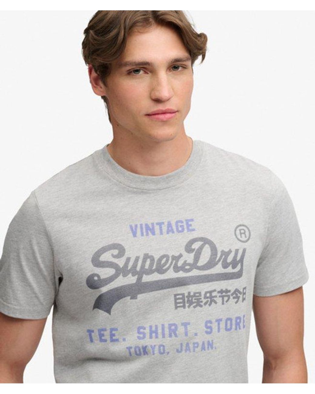 Superdry Gray & Co Vintage Logo Heritage Relaxed T-shirt for men