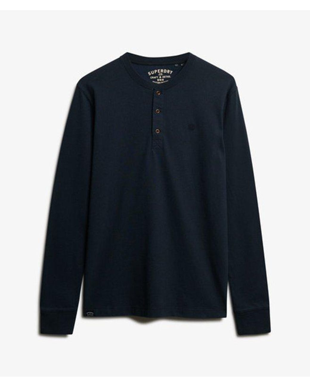 Superdry Blue & Co Classic Essential Henley Top for men