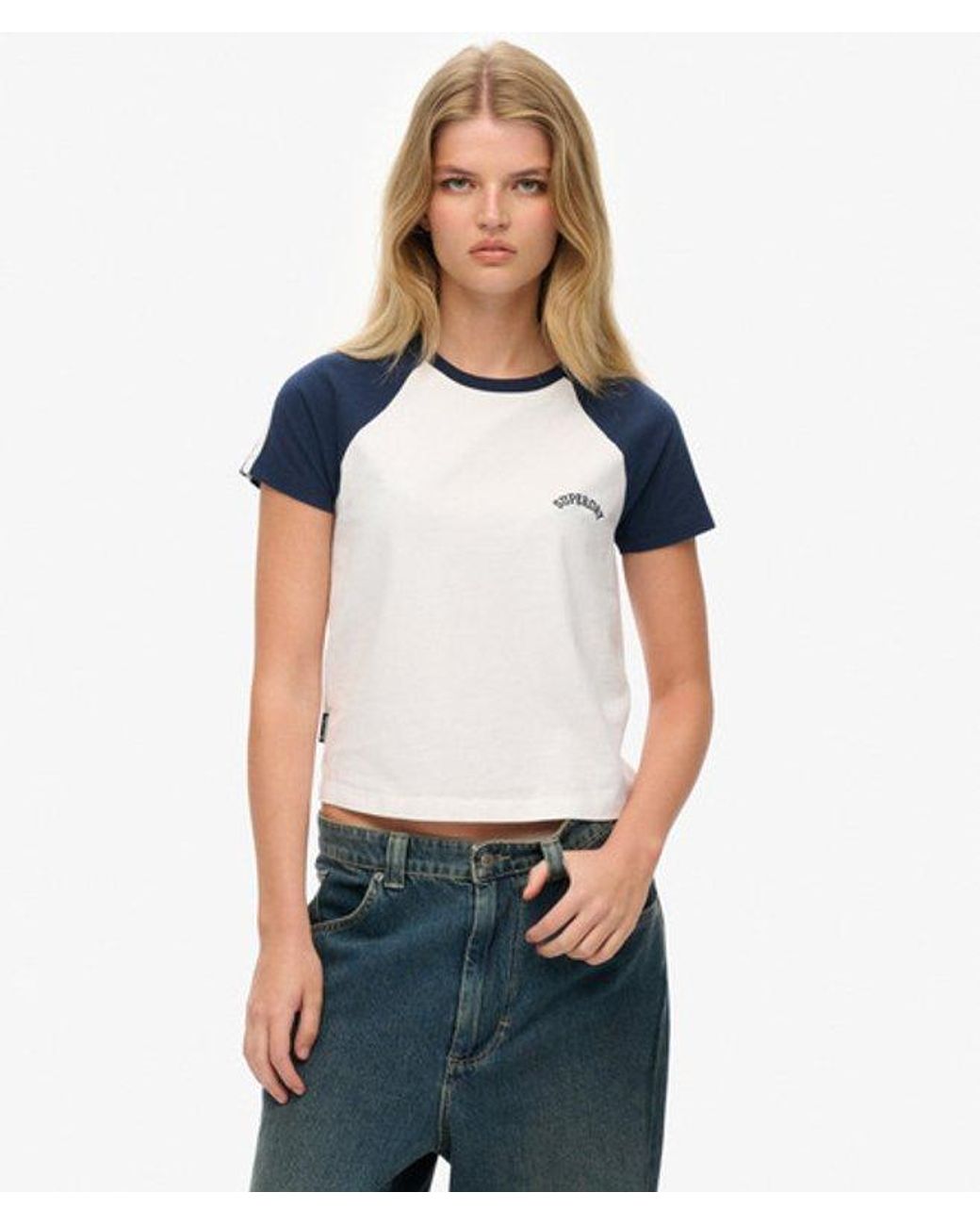 Superdry White & Co Essential Logo Retro T-shirt