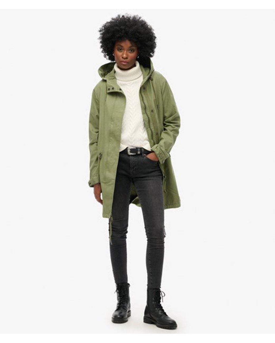 Superdry Green & Co Fully Lined Vintage Field Parka
