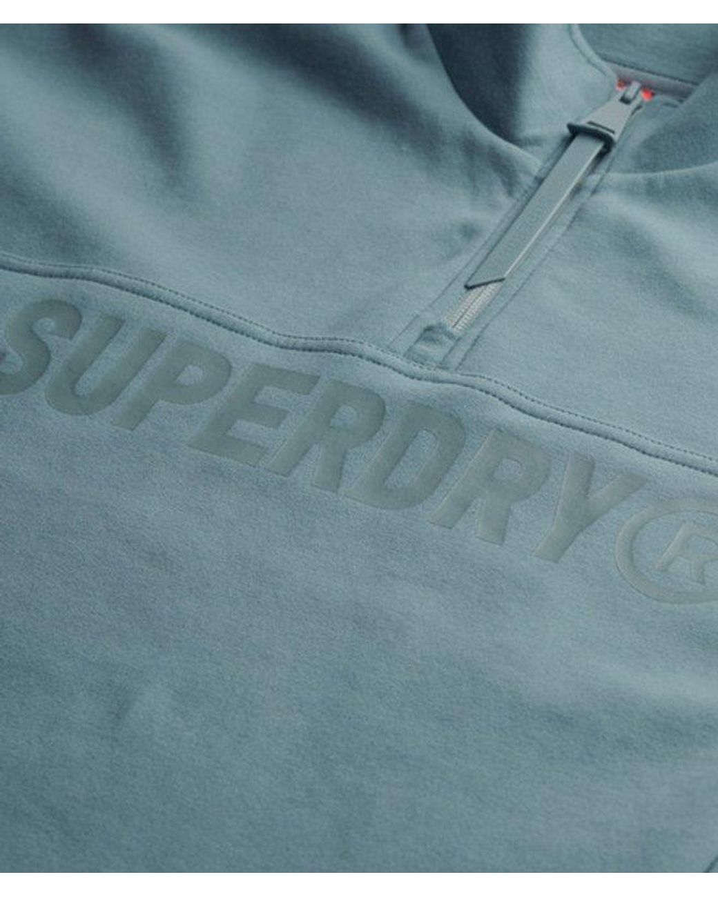 Superdry Blue & Co Active Tech Logo Relaxed Half Zip Sweatshirt
