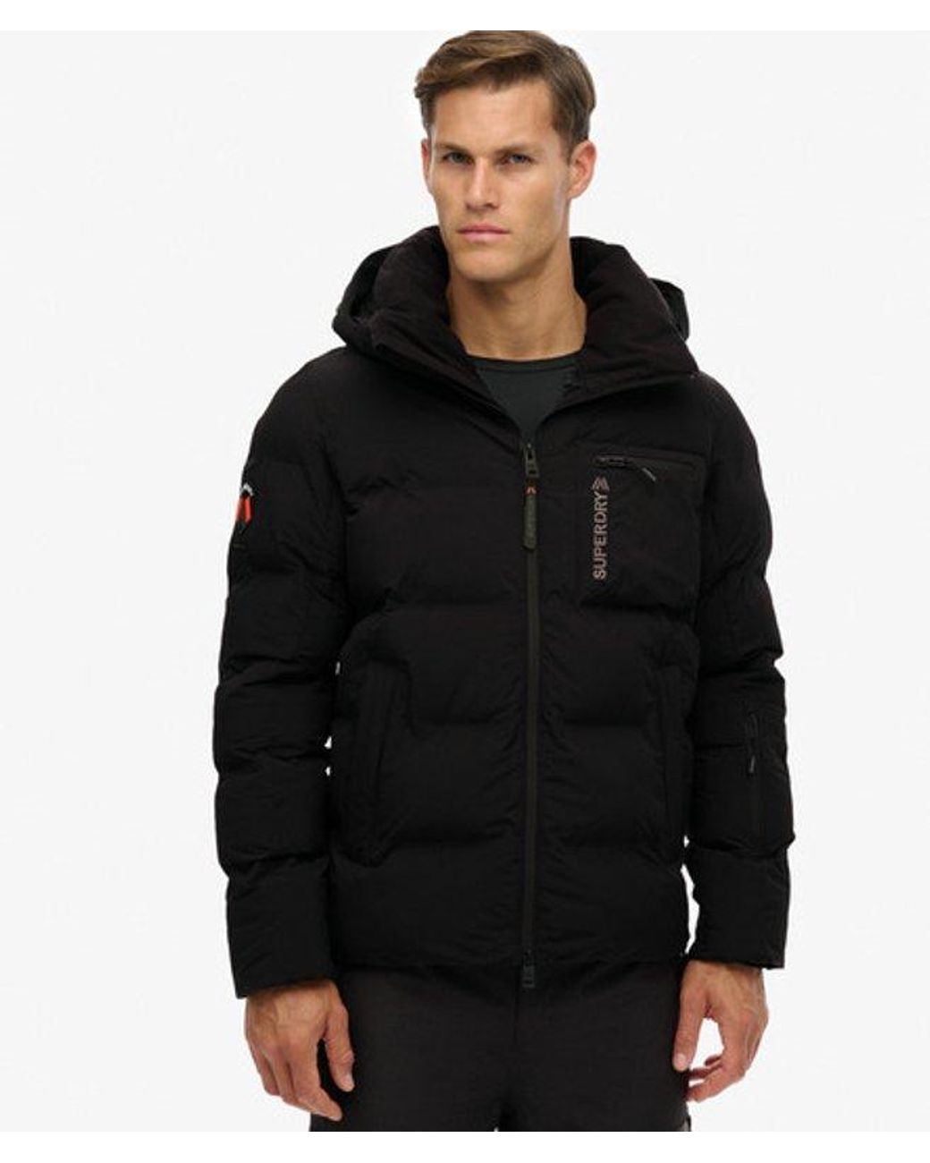Superdry Black & Co Ski Sports Padded Jacket for men