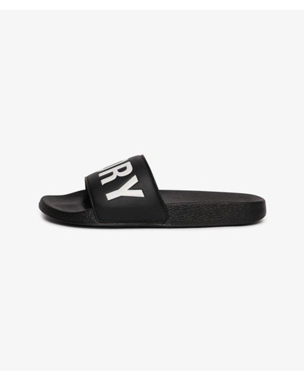 Superdry Black & Co Pool Sliders