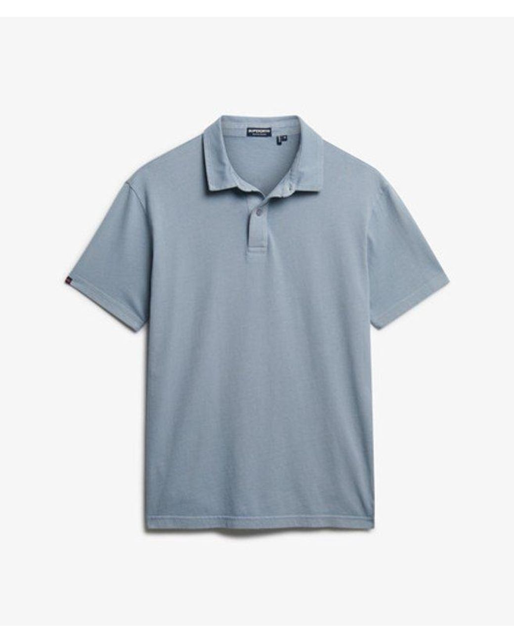 Superdry Blue & Co Essential Jersey Polo Top for men