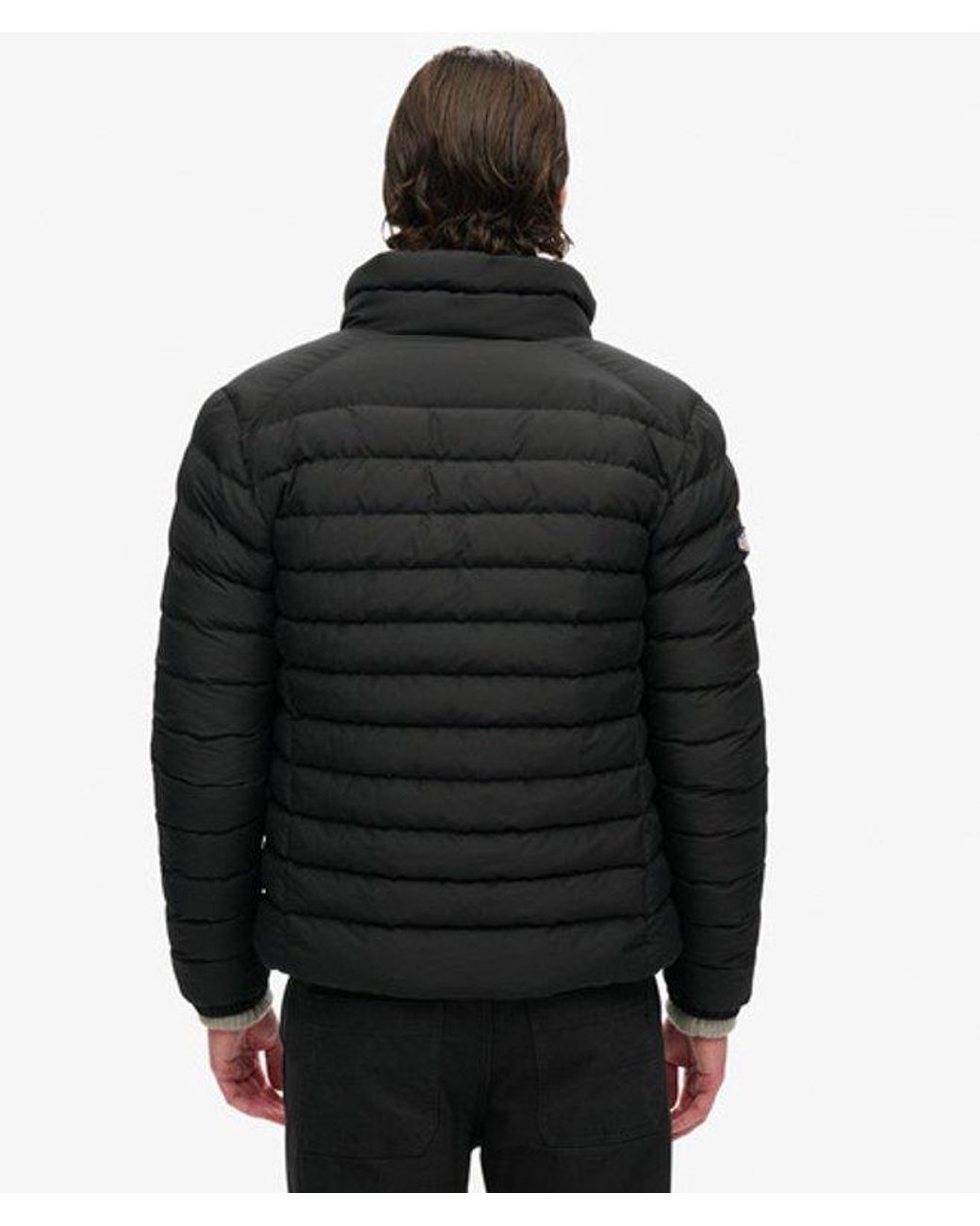 Superdry Black & Co Fuji Printed Padded Jacket for men