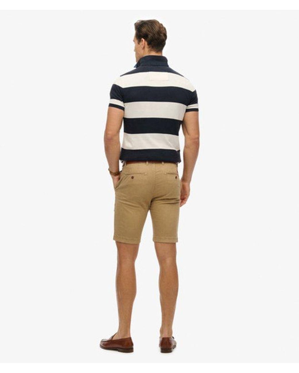 Superdry Blue Vintage International Chino Shorts for men