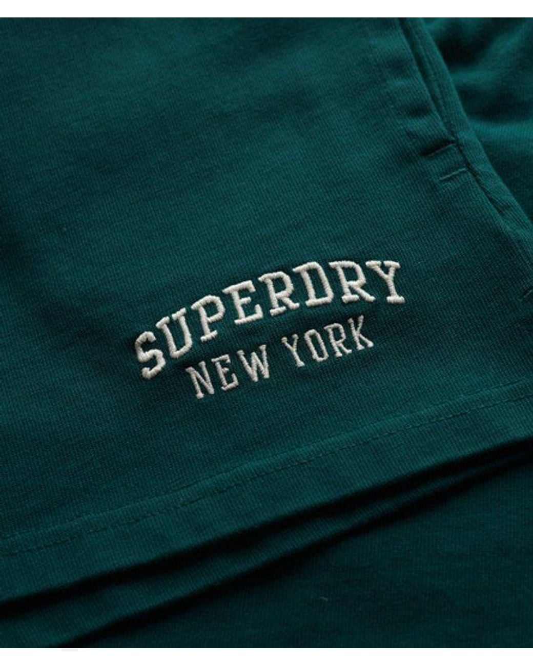 Superdry Green Athletic Essentials Graphic Shorts