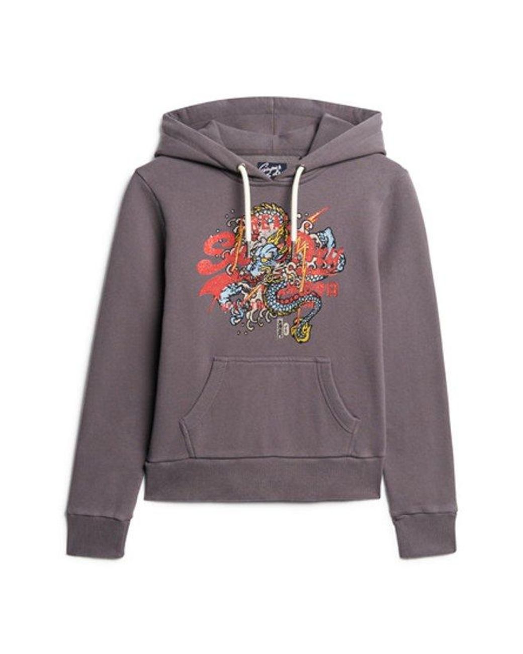 Superdry Gray & Co Tokyo Vintage Logo Graphic Hoodie