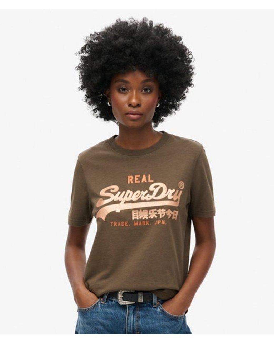 Superdry Black & Co Embellished Vl Graphic T Shirt