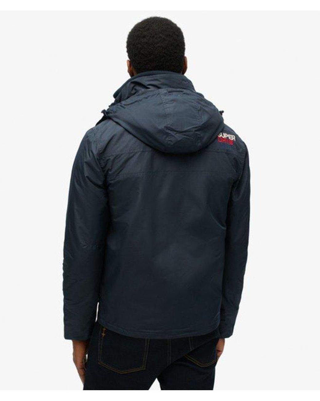 Superdry Blue & Co Classic Embroidered Logo Windcheater Jacket for men