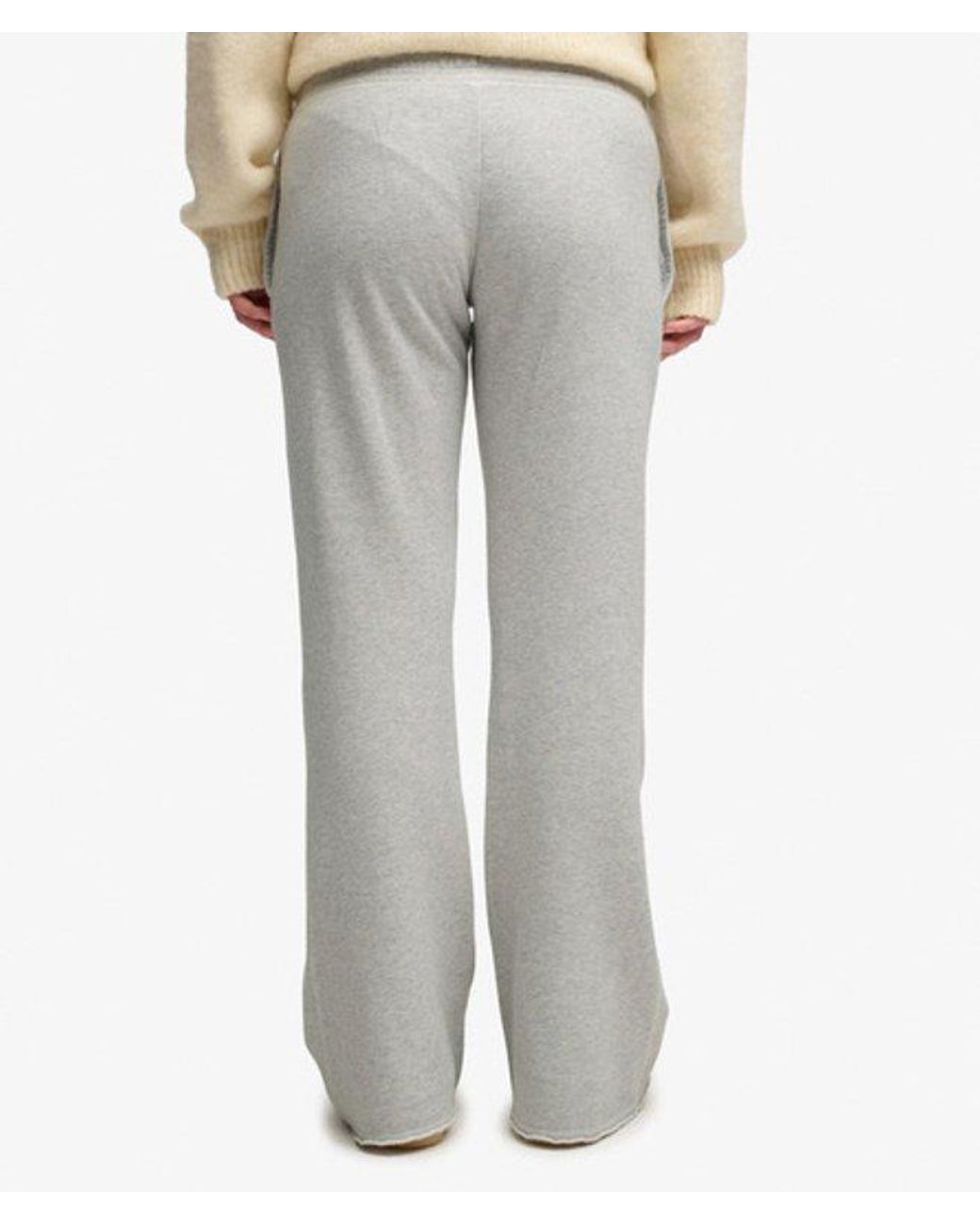 Superdry Natural & Co Athletic Embroidered Flare joggers