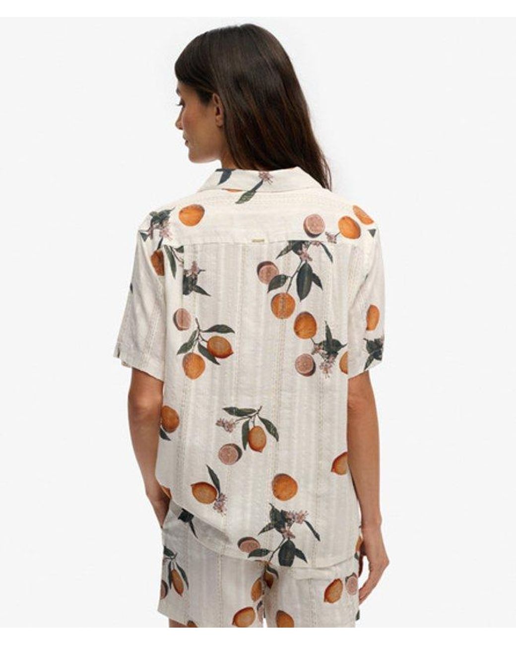 Superdry Natural & Co Beach Printed Short Sleeve Shirt