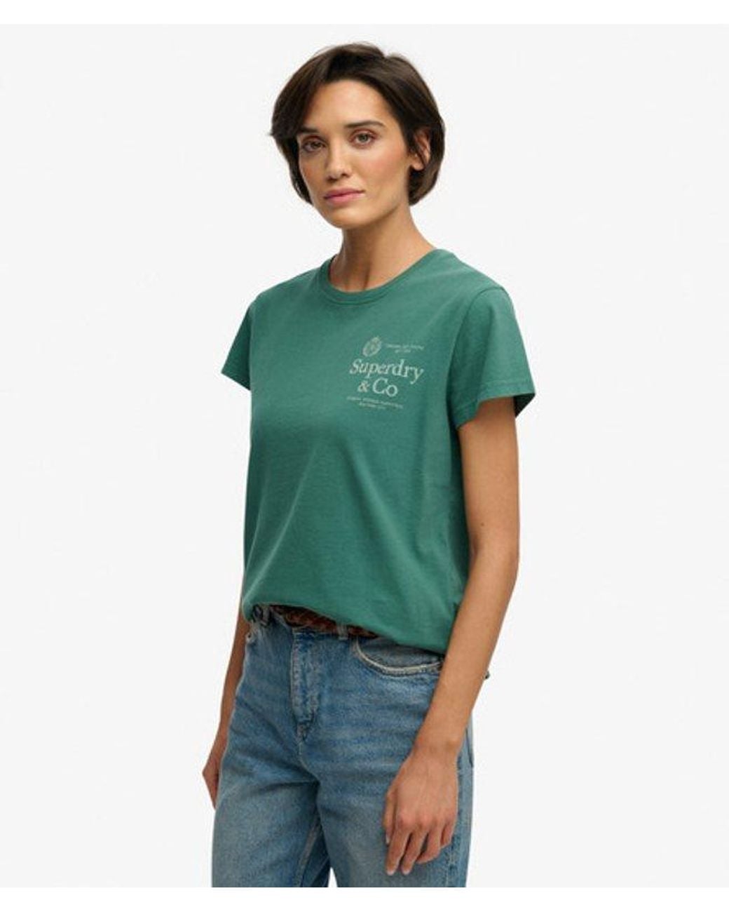 Superdry Green & Co Luxe Casual Classic T-shirt