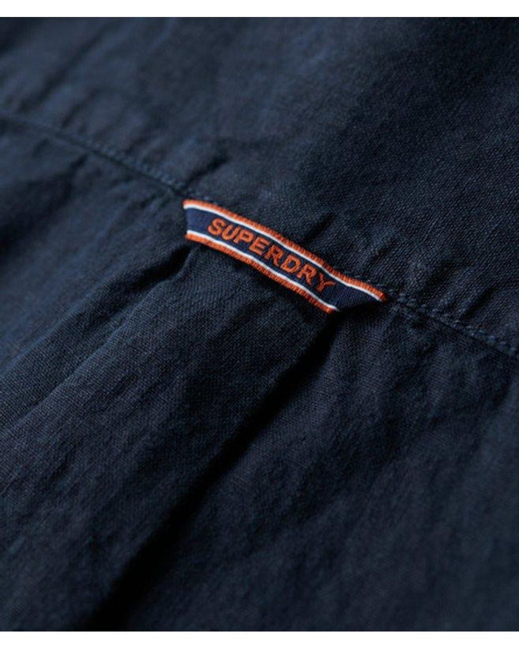 Superdry Blue & Co Casual Linen Long Sleeve Shirt for men