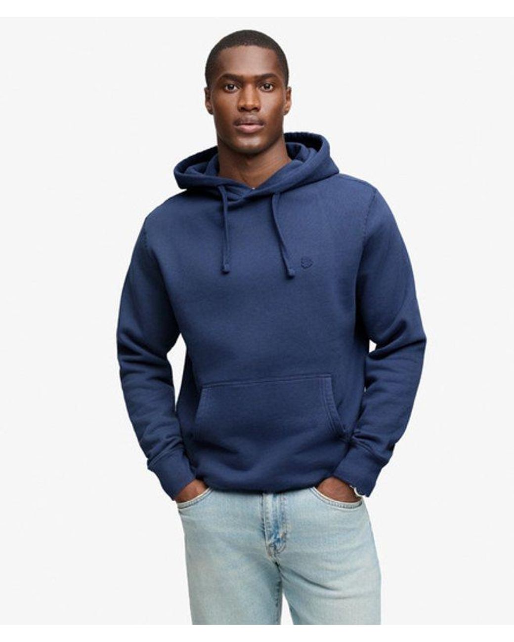 Superdry Blue & Co Essential Logo Hoodie for men