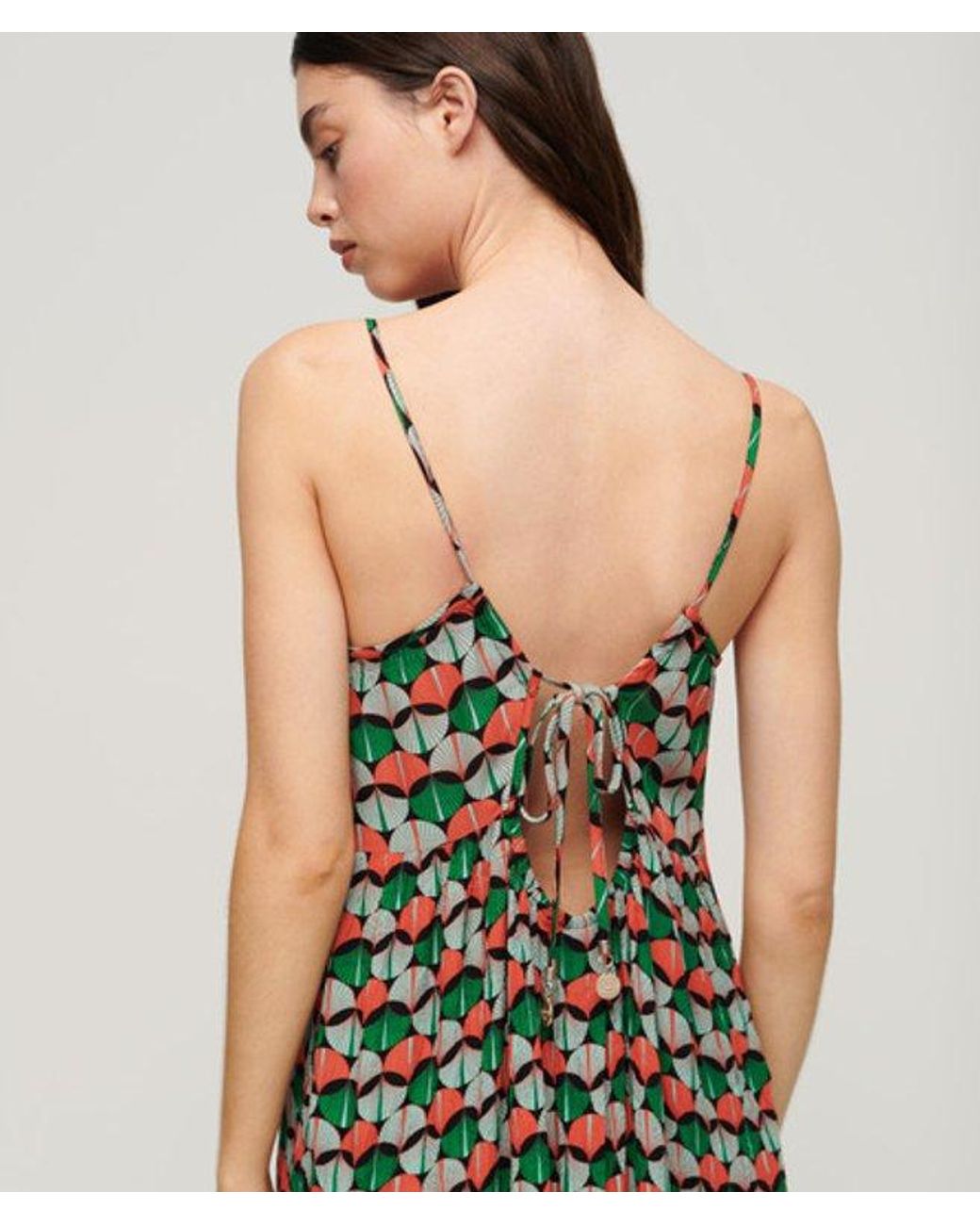 Superdry Green & Co Maxi Beach Cami Dress