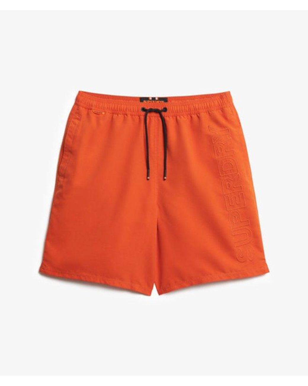 Superdry Orange & Co Premium Embroidered 17-inch Swim Shorts for men
