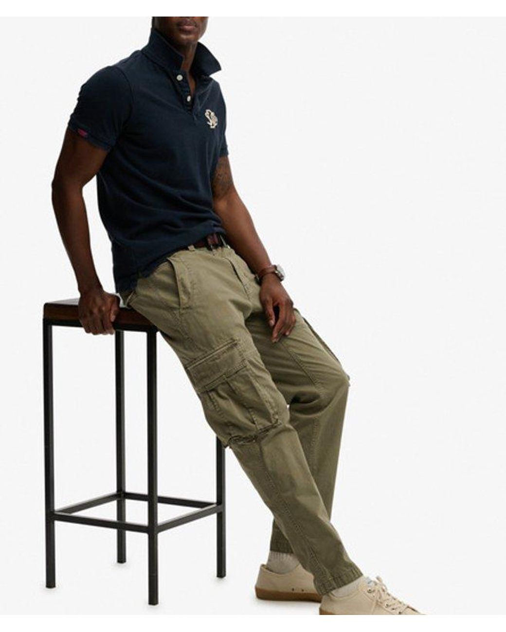 Superdry Green Core Cargo Pants Size: 28/32 for men