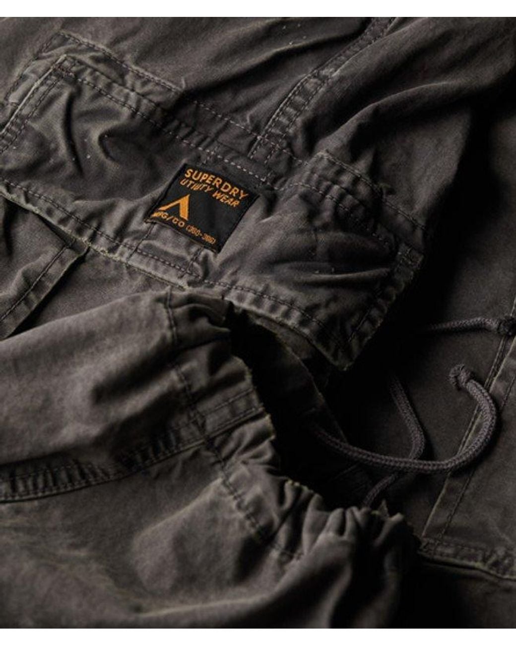 Superdry Gray & Co Organic Cotton baggy Cargo Pants for men