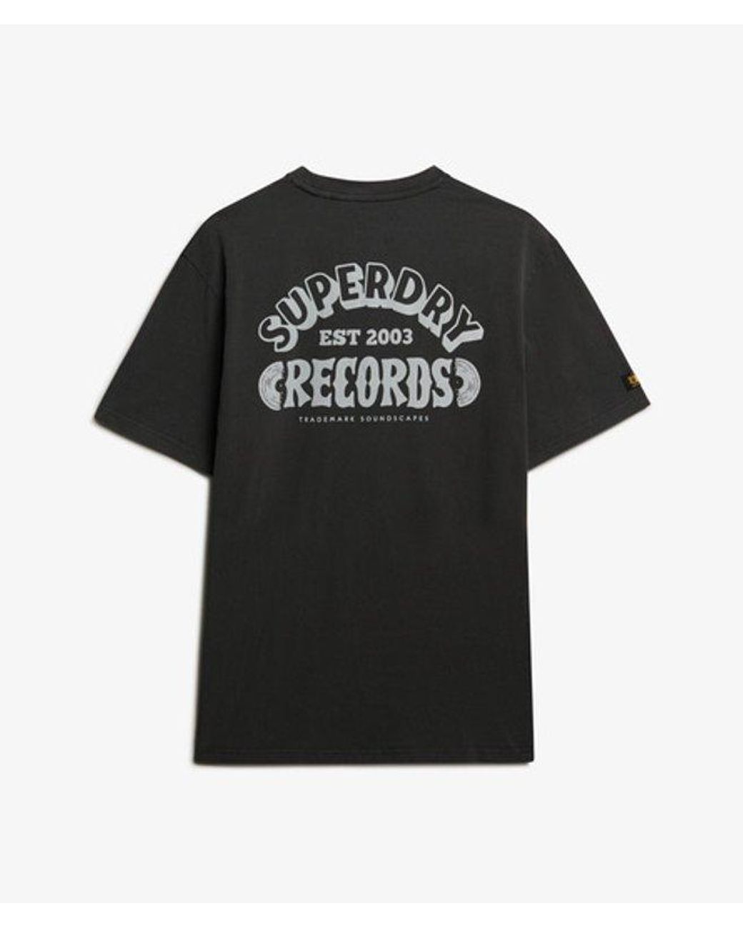 Superdry Green & Co Record Label Oversized T-shirt for men