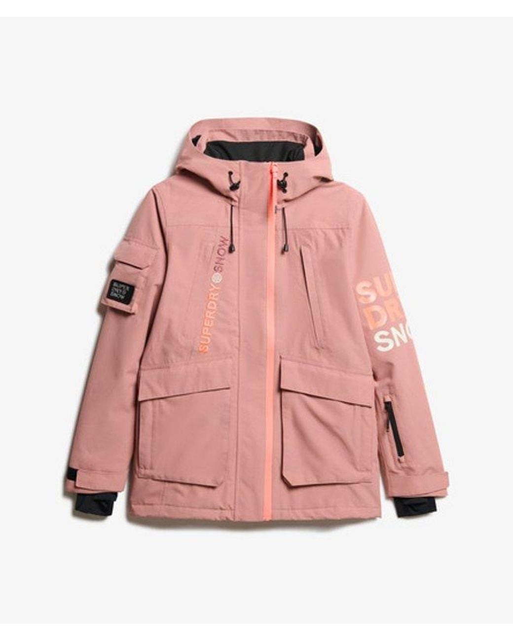 Superdry Red Loose Fit Ski Jacket