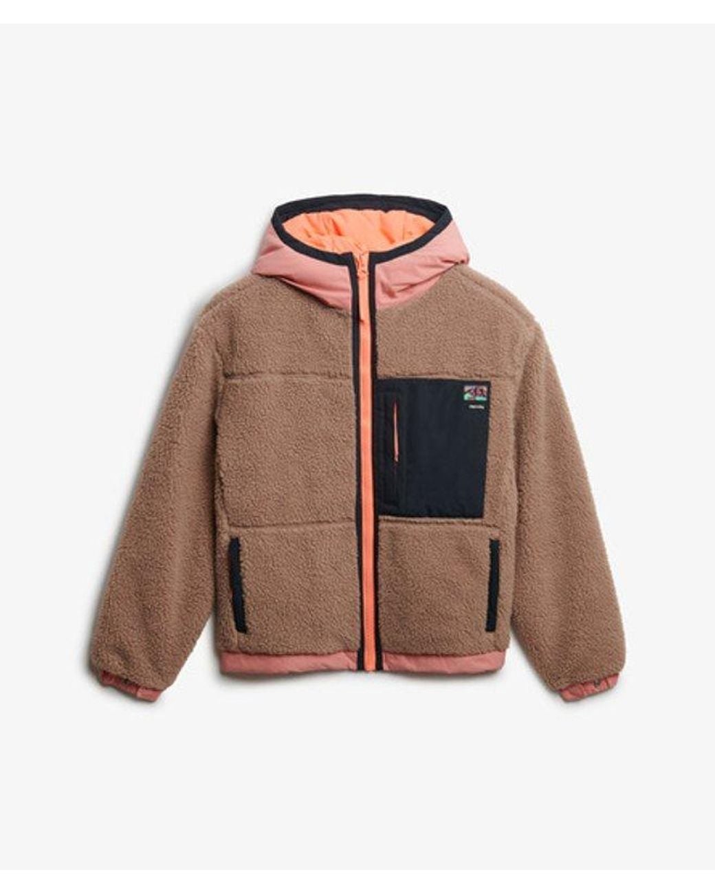 Superdry Natural & Co Vintage Sherpa Fleece Jacket
