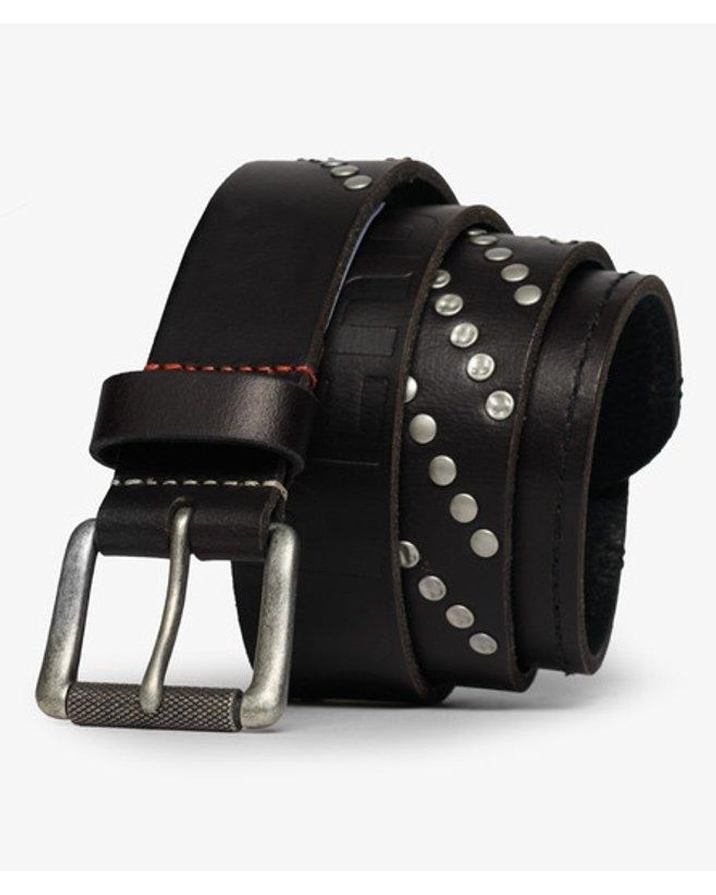 Superdry Black & Co Branded Buckle Goods Belt for men
