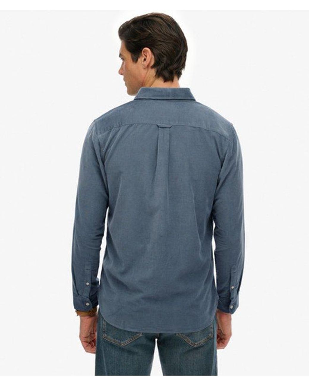 Superdry Blue & Co Classic Needle Cord Shirt for men