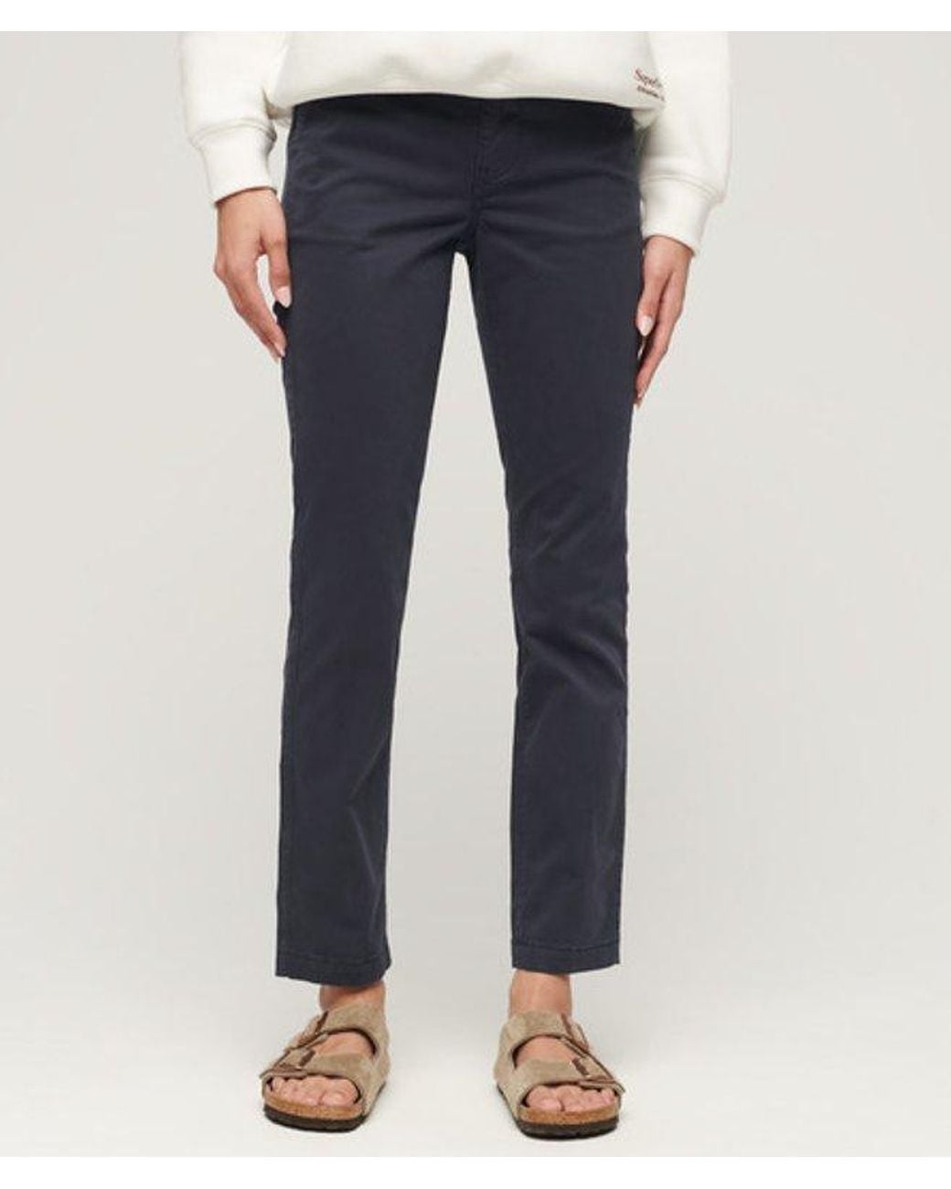 Superdry Blue & Co Mid Rise Chino Trousers