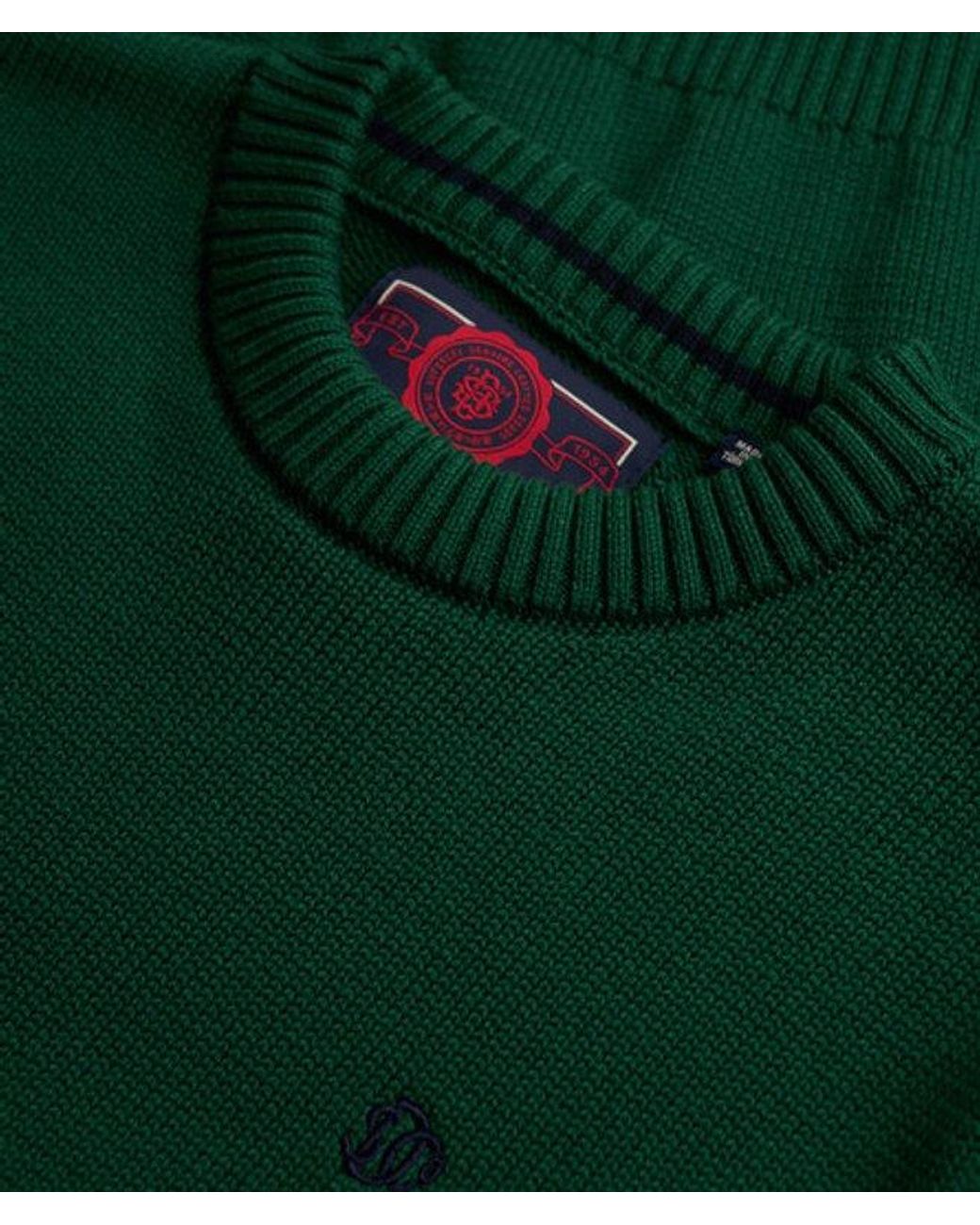 Superdry Green & Co Preppy Cotton Jumper for men
