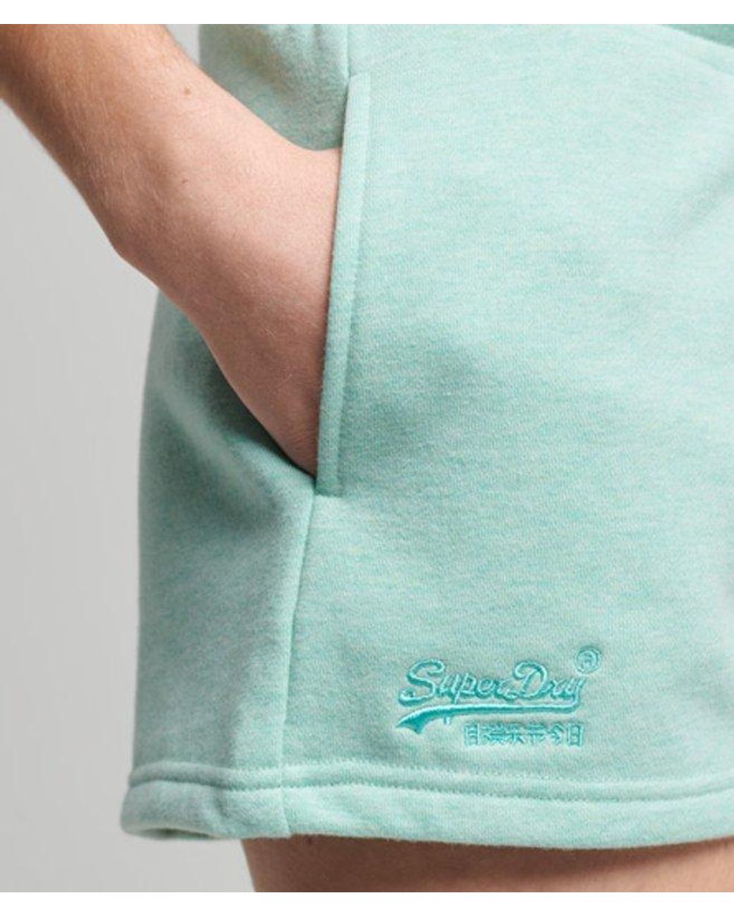 Superdry Green & Co Organic Cotton Vintage Logo Jersey Shorts