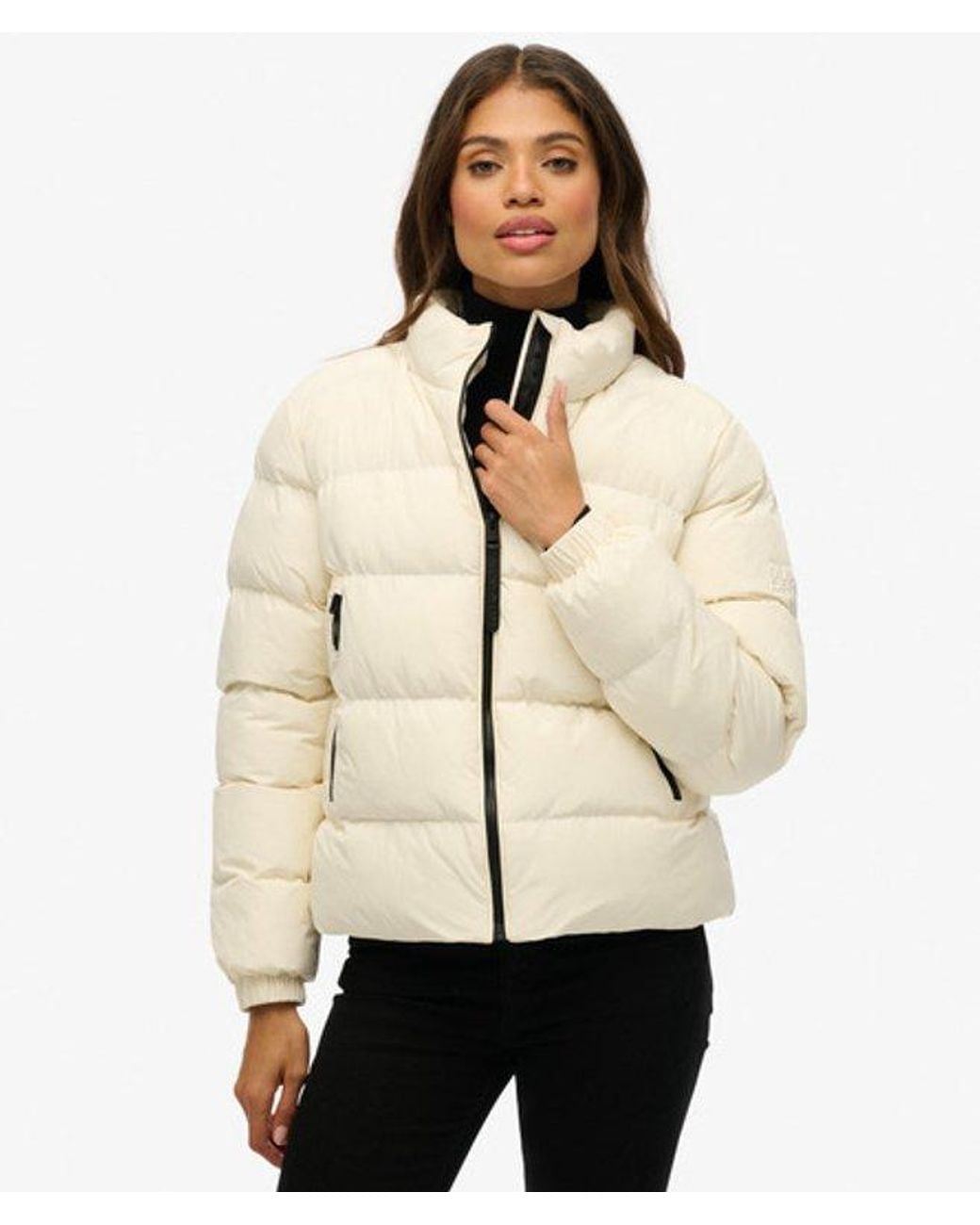 Superdry White & Co Non Hooded Sports Puffer Jacket