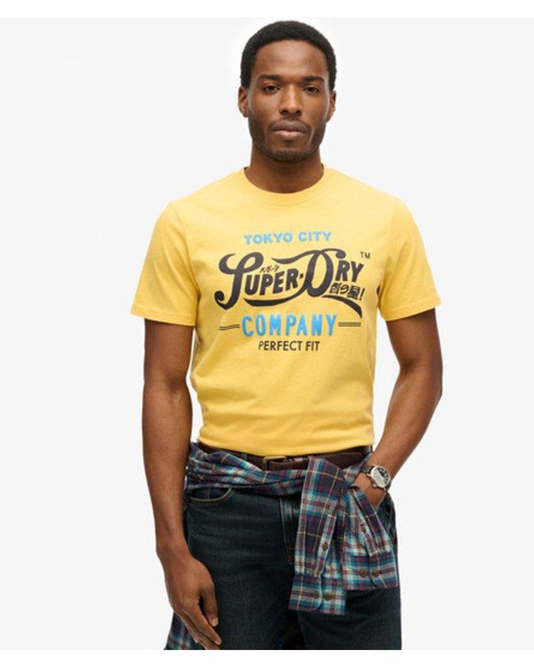 Superdry Metallic & Co Perfect Fit Script T-shirt for men