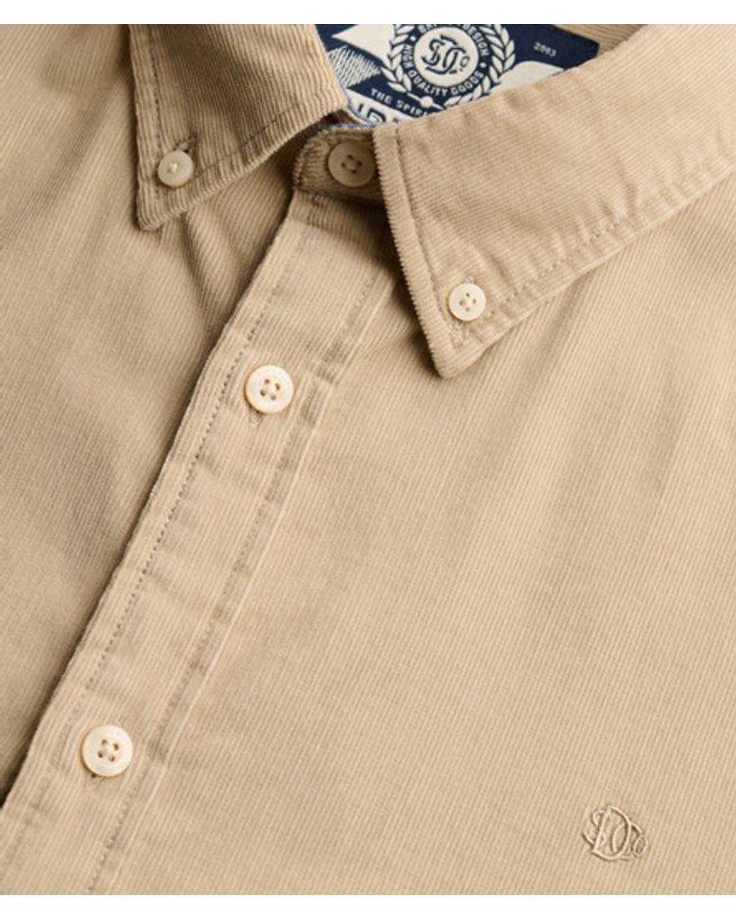 Superdry Natural & Co Classic Needle Cord Shirt for men