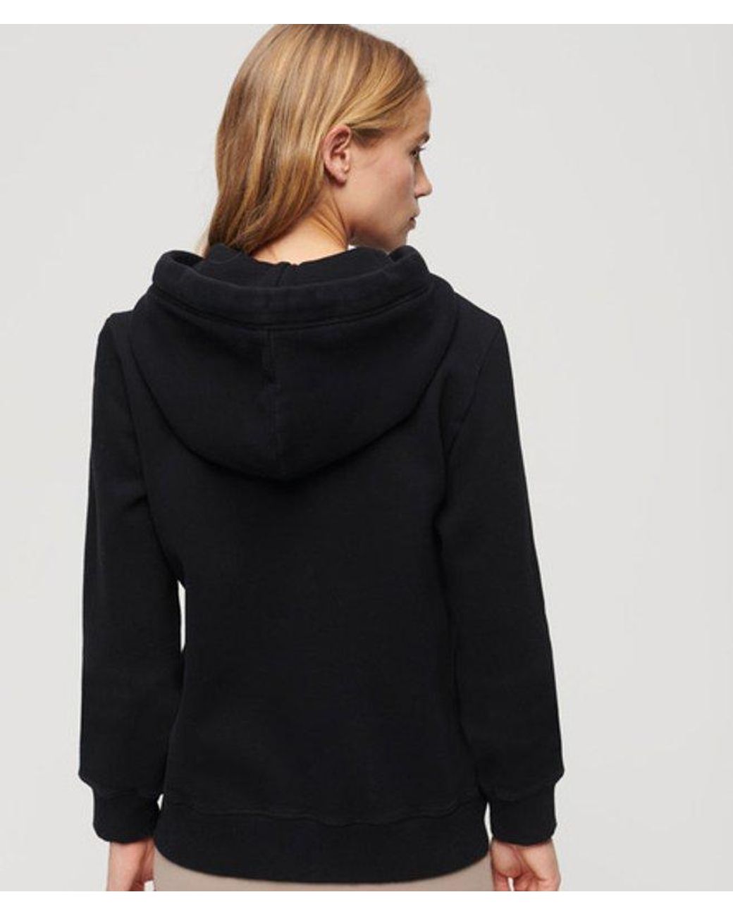 Superdry Black & Co Essential Logo Zip Hoodie