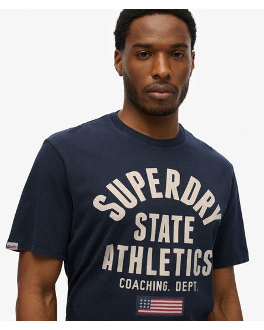 Superdry Blue & Co Vintage Athletic Essential Graphic T-shirt for men
