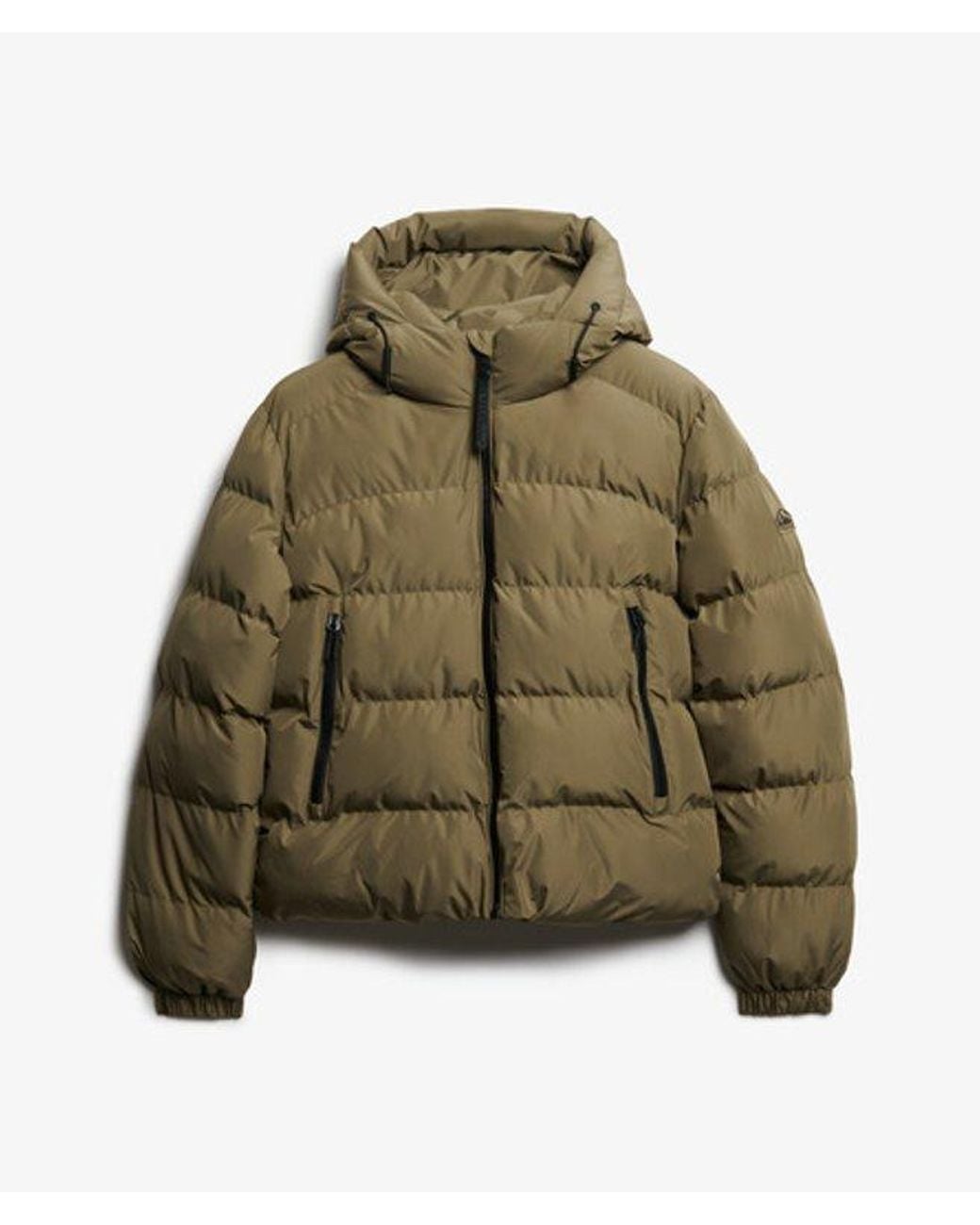 Superdry Blue & Co Hooded Sports Puffer Jacket