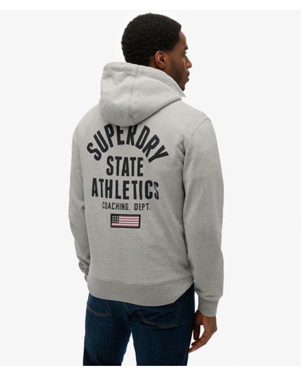 Superdry Gray & Co Athletic Essentials Hoodie for men