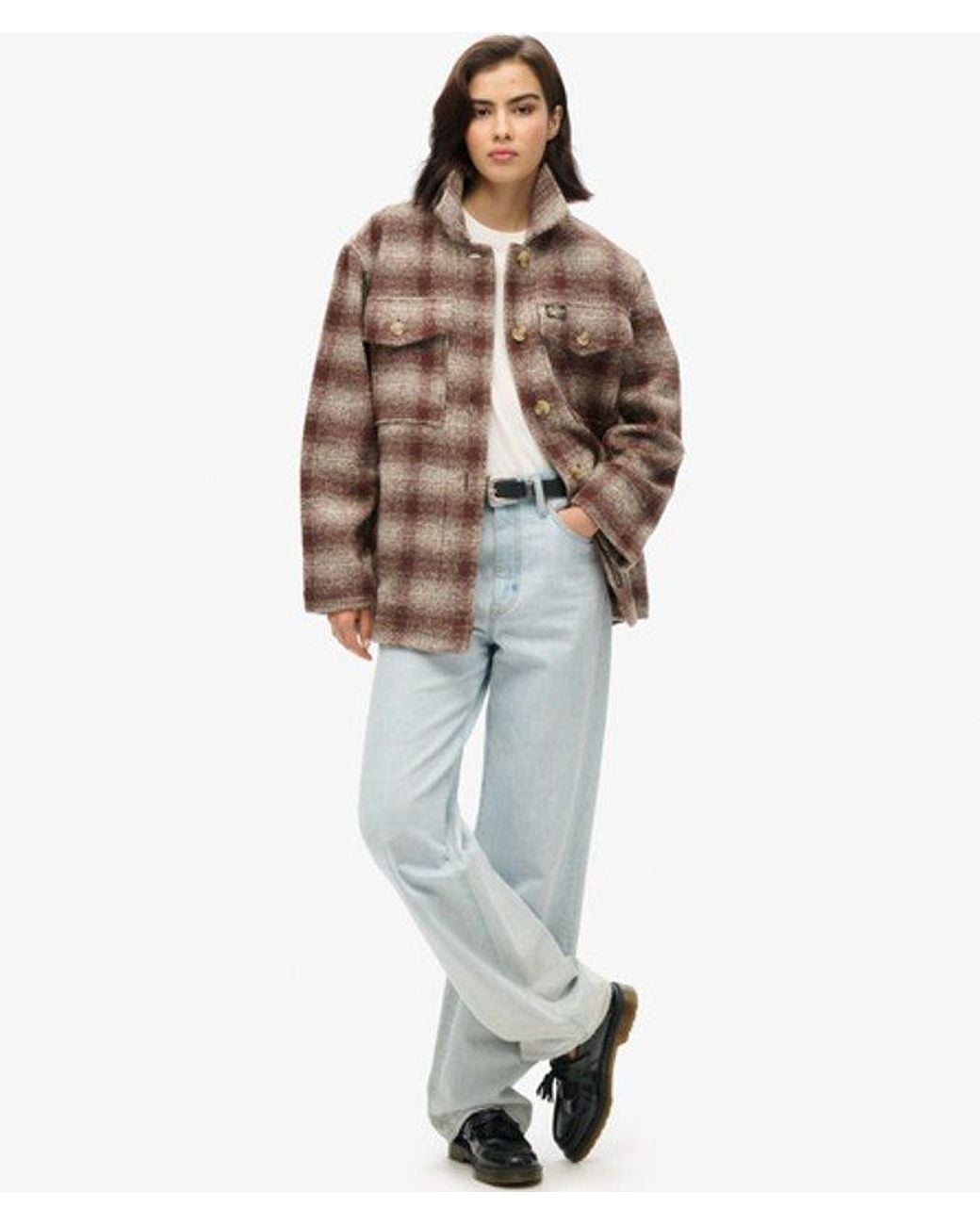Superdry Brown Heavyweight Unlined Overshirt