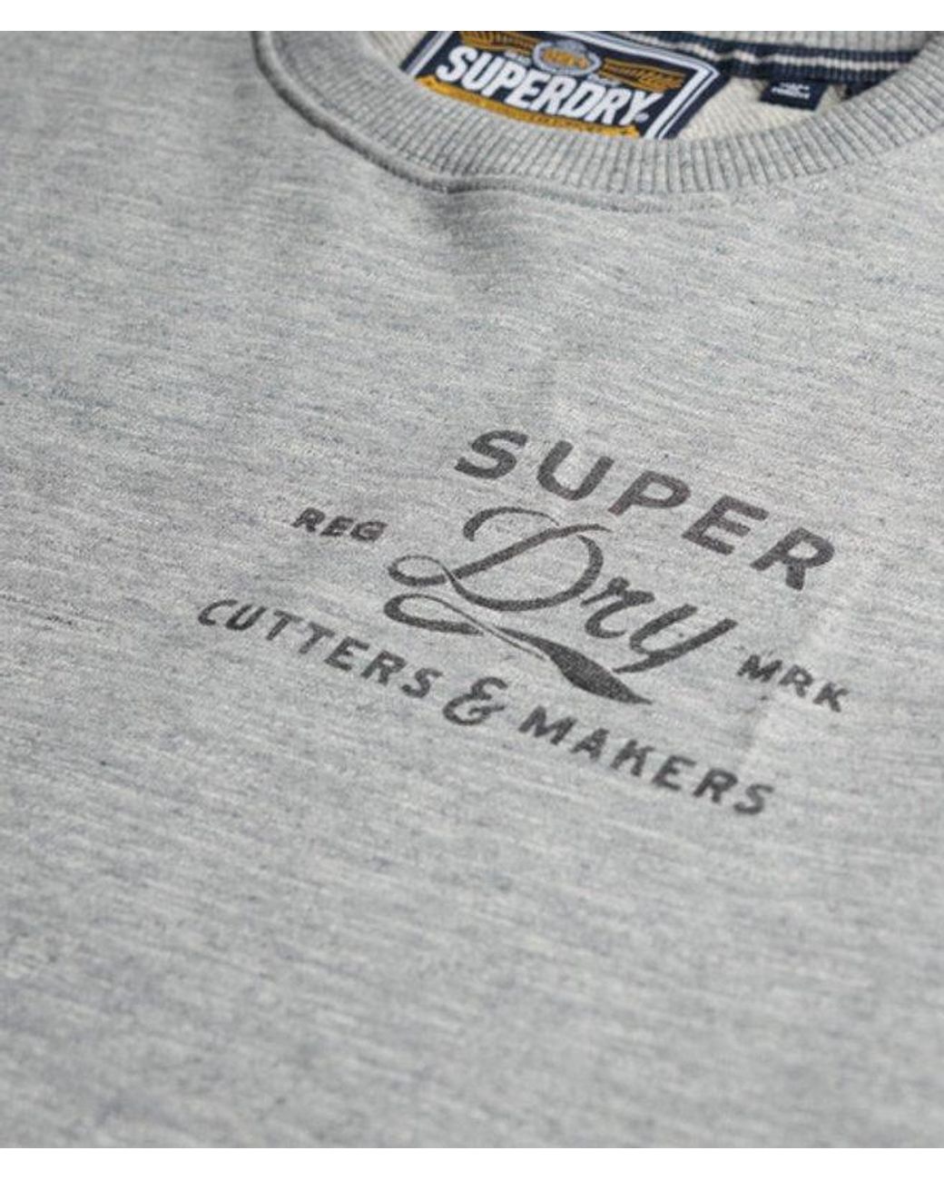 Superdry Gray & Co Cutters And Makers Relaxed Sweatshirt for men