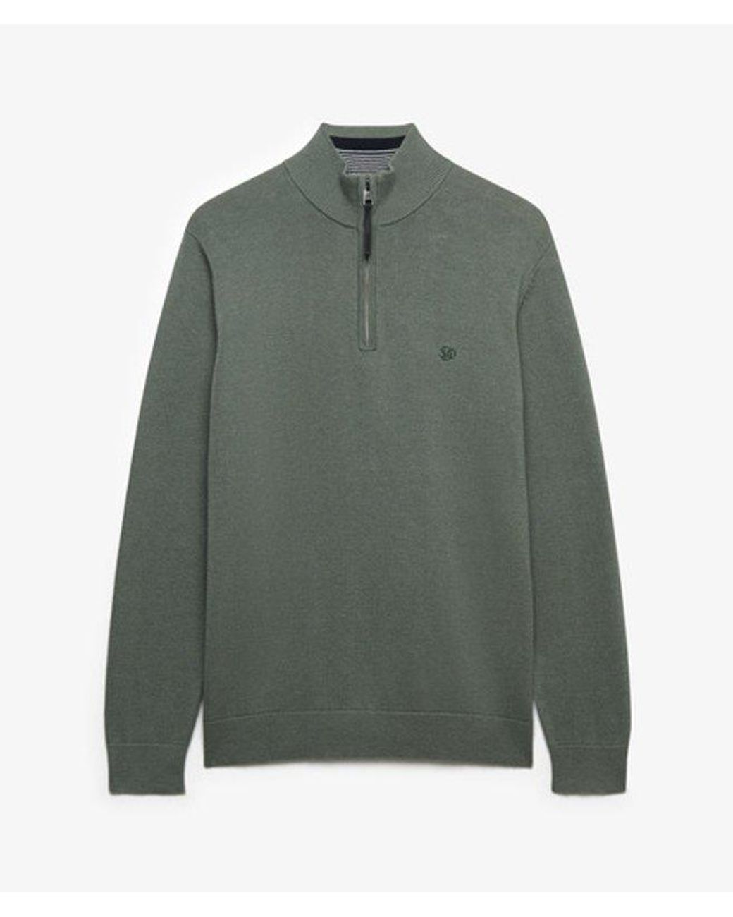 Superdry Gray & Co Essentials Cotton Half Zip Jumper for men