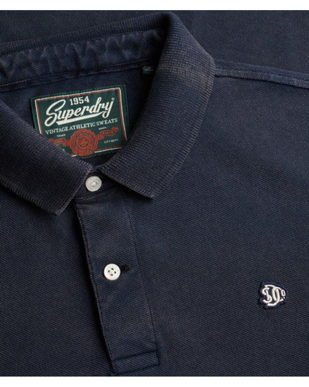 Superdry Blue & Co Vintage Destroy Polo Shirt for men