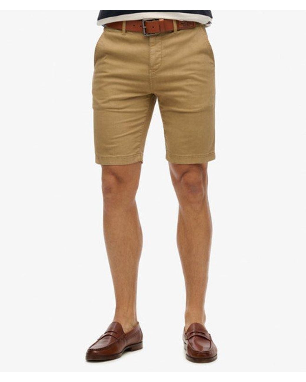 Superdry Blue Vintage International Chino Shorts for men